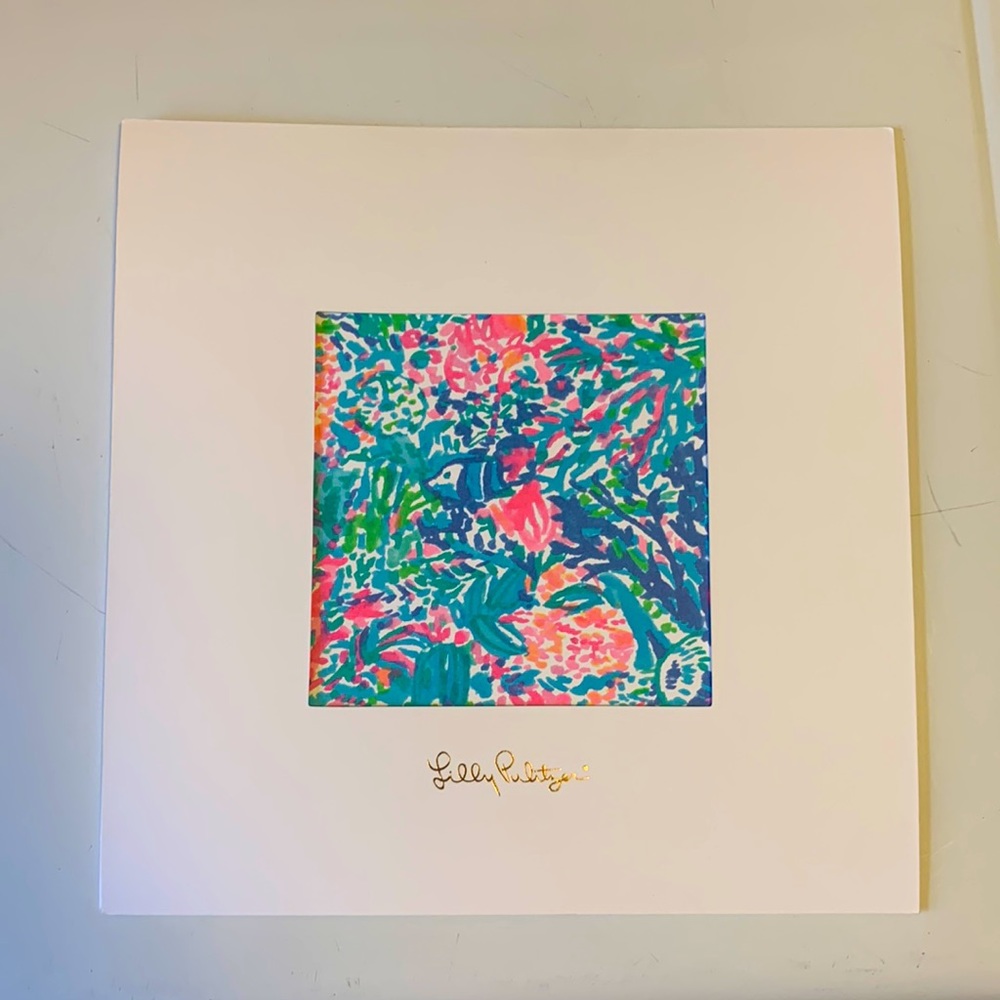 Lilly Pulitzer matted print 10”x 10”
